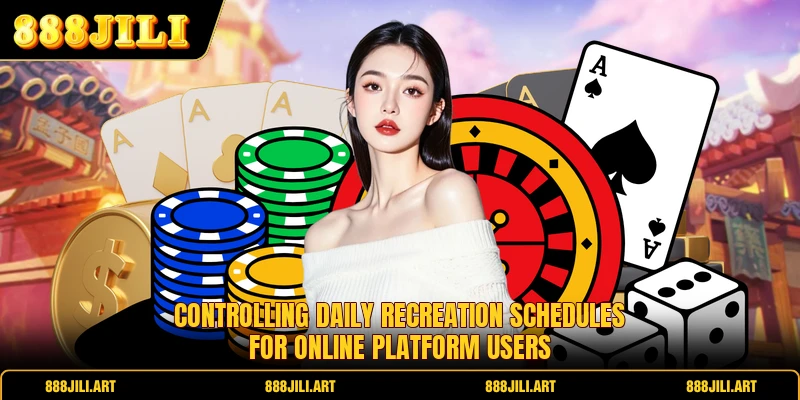 Controlling daily recreation schedules for online platform users