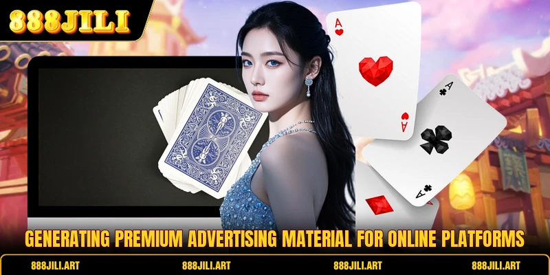 Generating premium advertising material for online platforms