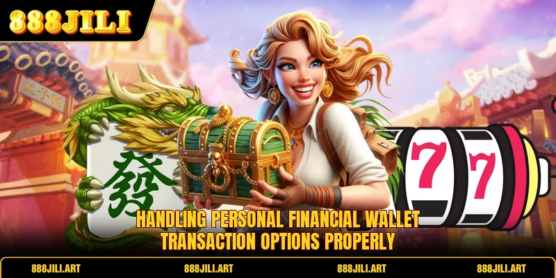 Handling personal financial wallet transaction options properly