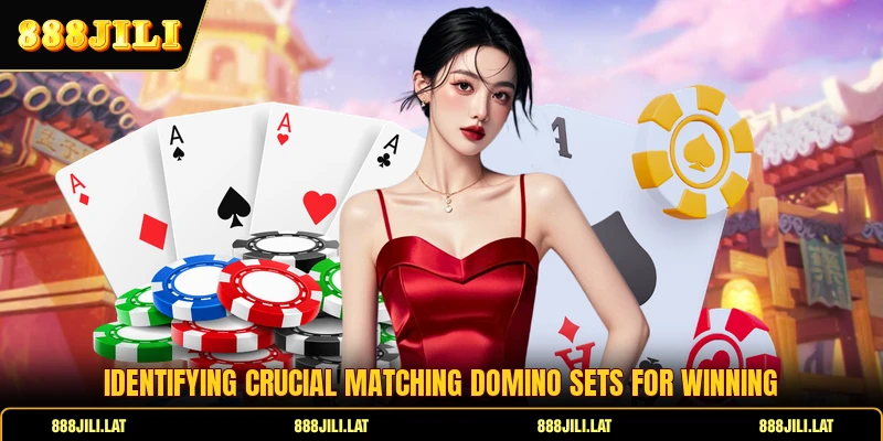 Identifying crucial matching domino sets for winning