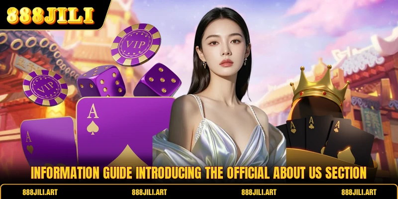 Information guide introducing the official about us section