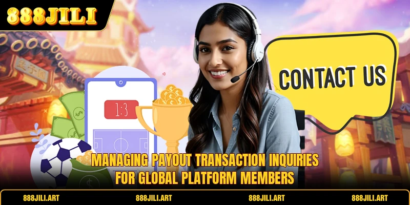 Managing payout transaction inquiries for global platform members