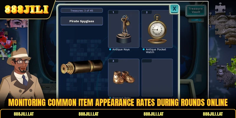 Monitoring common item appearance rates during rounds online