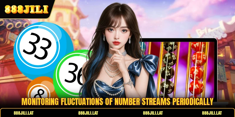 Monitoring fluctuations of number streams periodically